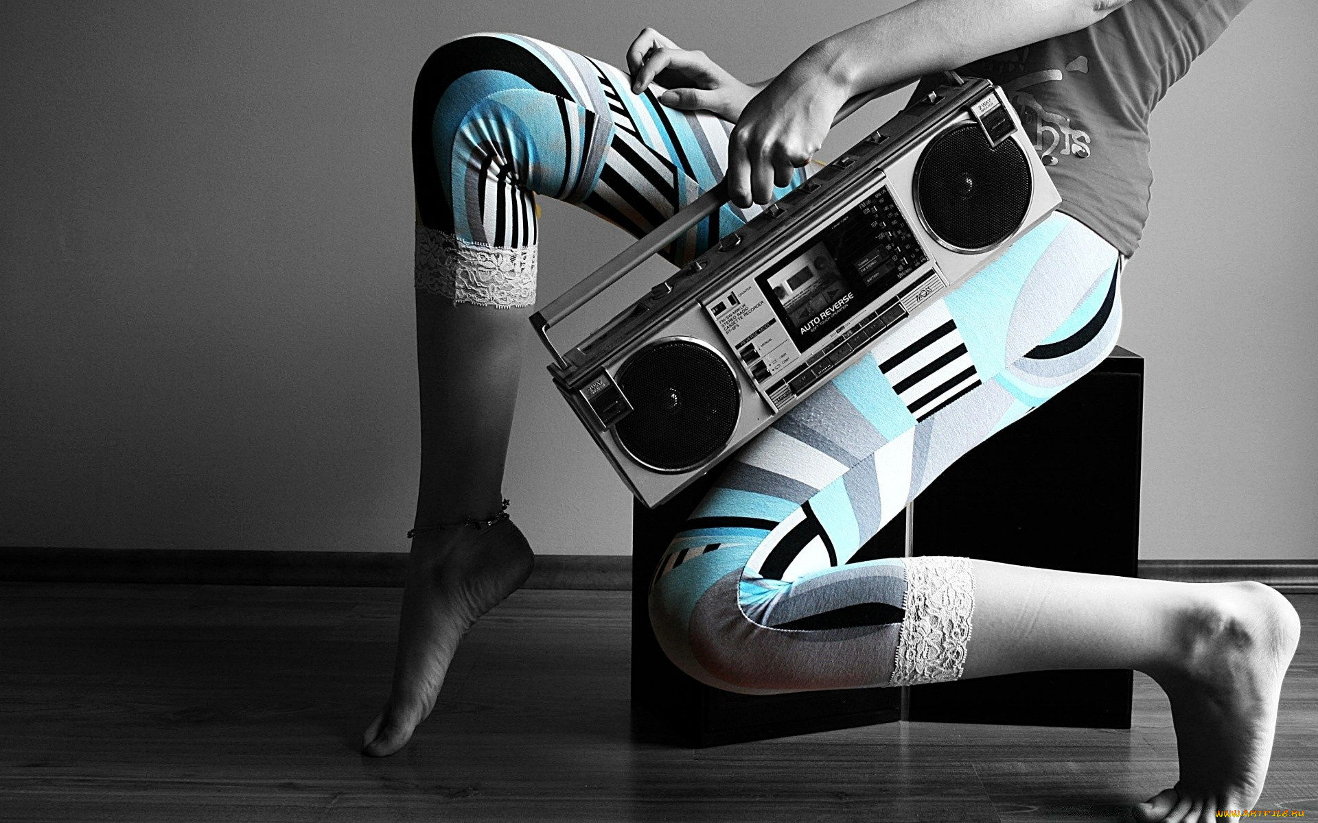 музыка, -другое, ноги, магнитофон