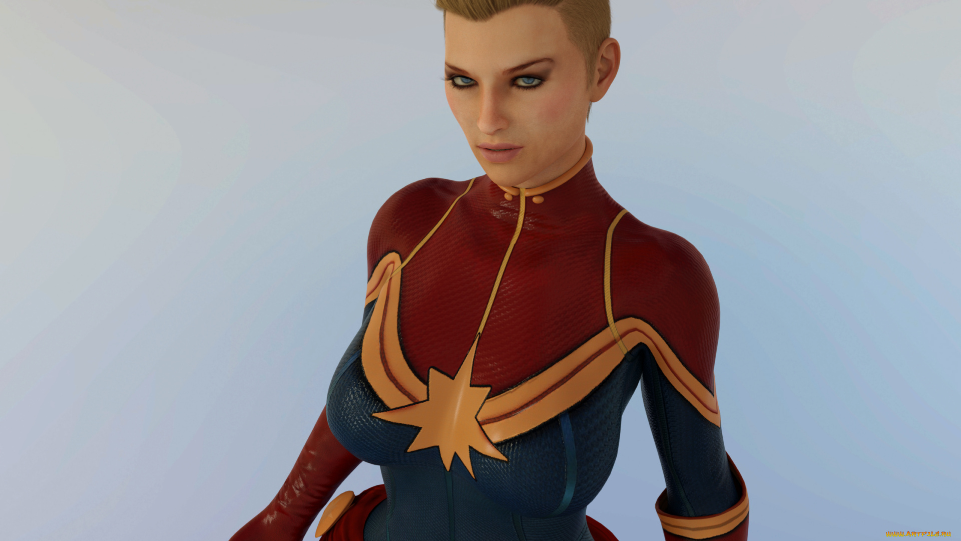 3д, графика, фантазия, , fantasy, фон, девушка, взгляд