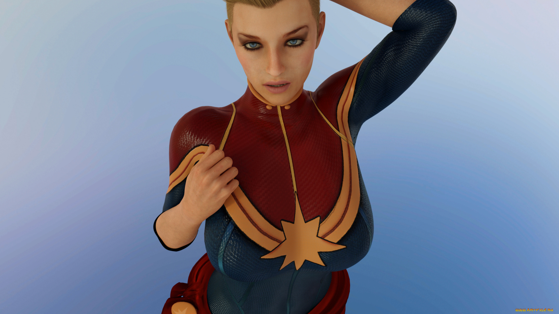 3д, графика, фантазия, , fantasy, фон, взгляд, девушка