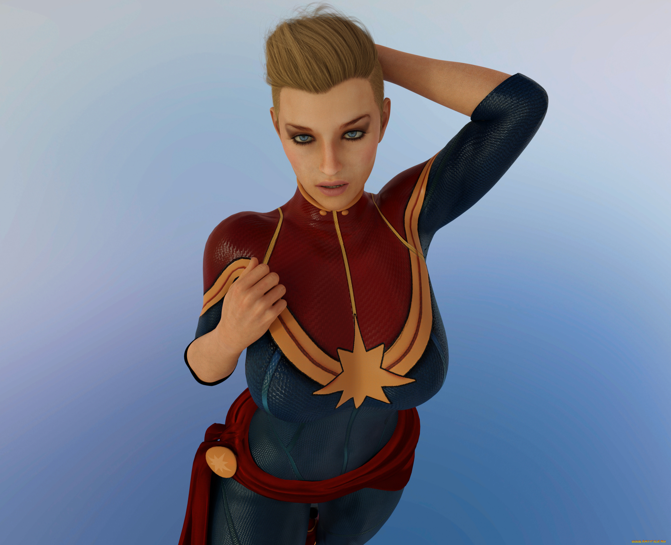 3д, графика, фантазия, , fantasy, фон, взгляд, девушка