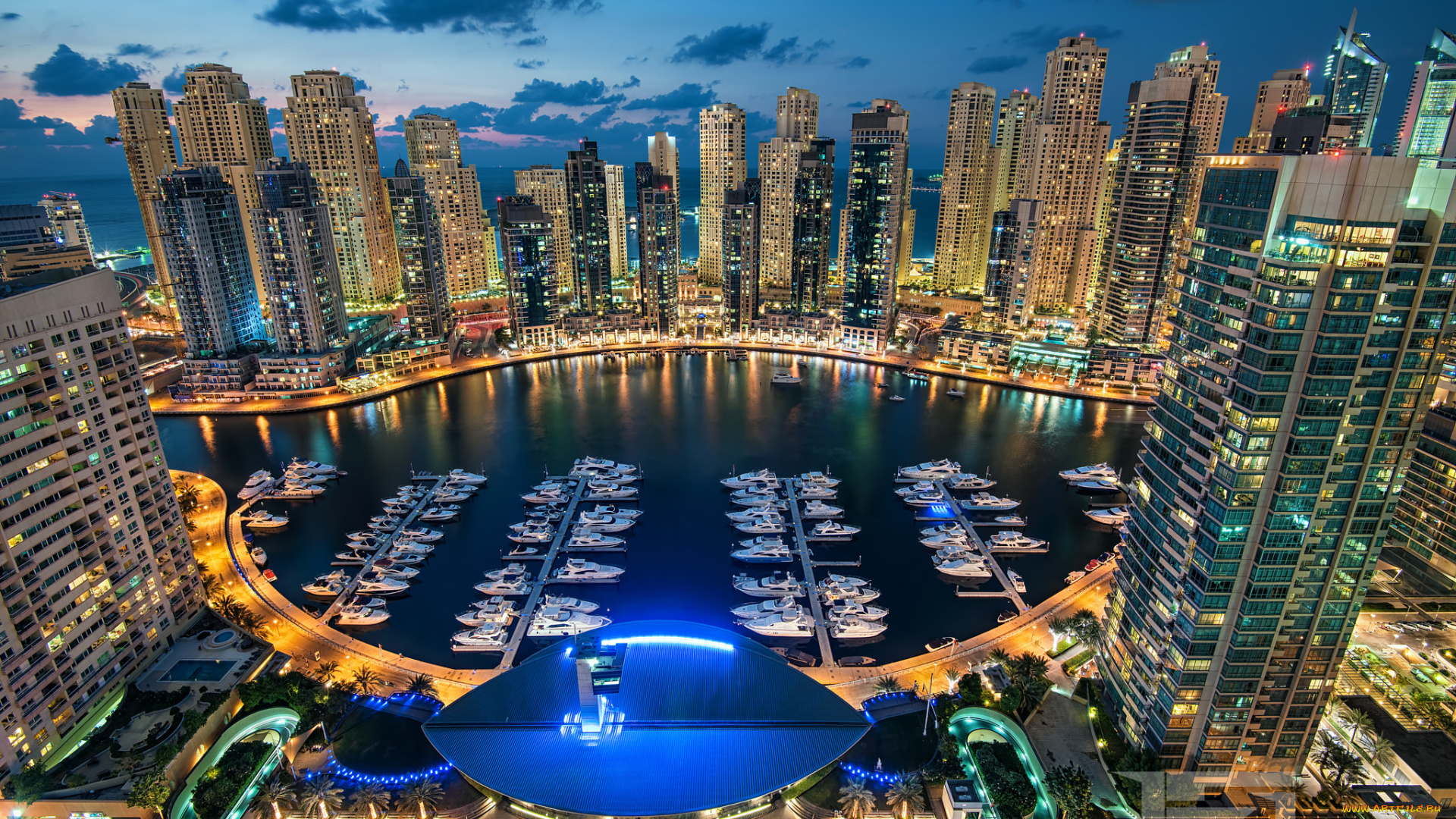 города, дубай, , оаэ, дубай, причал, яхты, ближний, восток