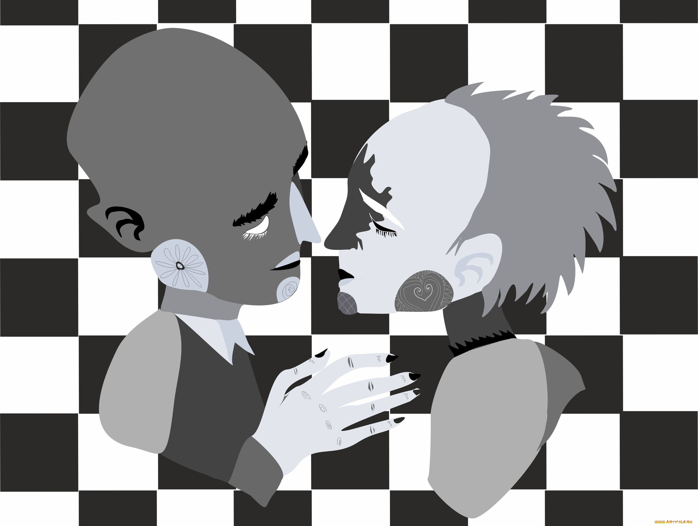 векторная, графика, люди, , people, люди, клетки