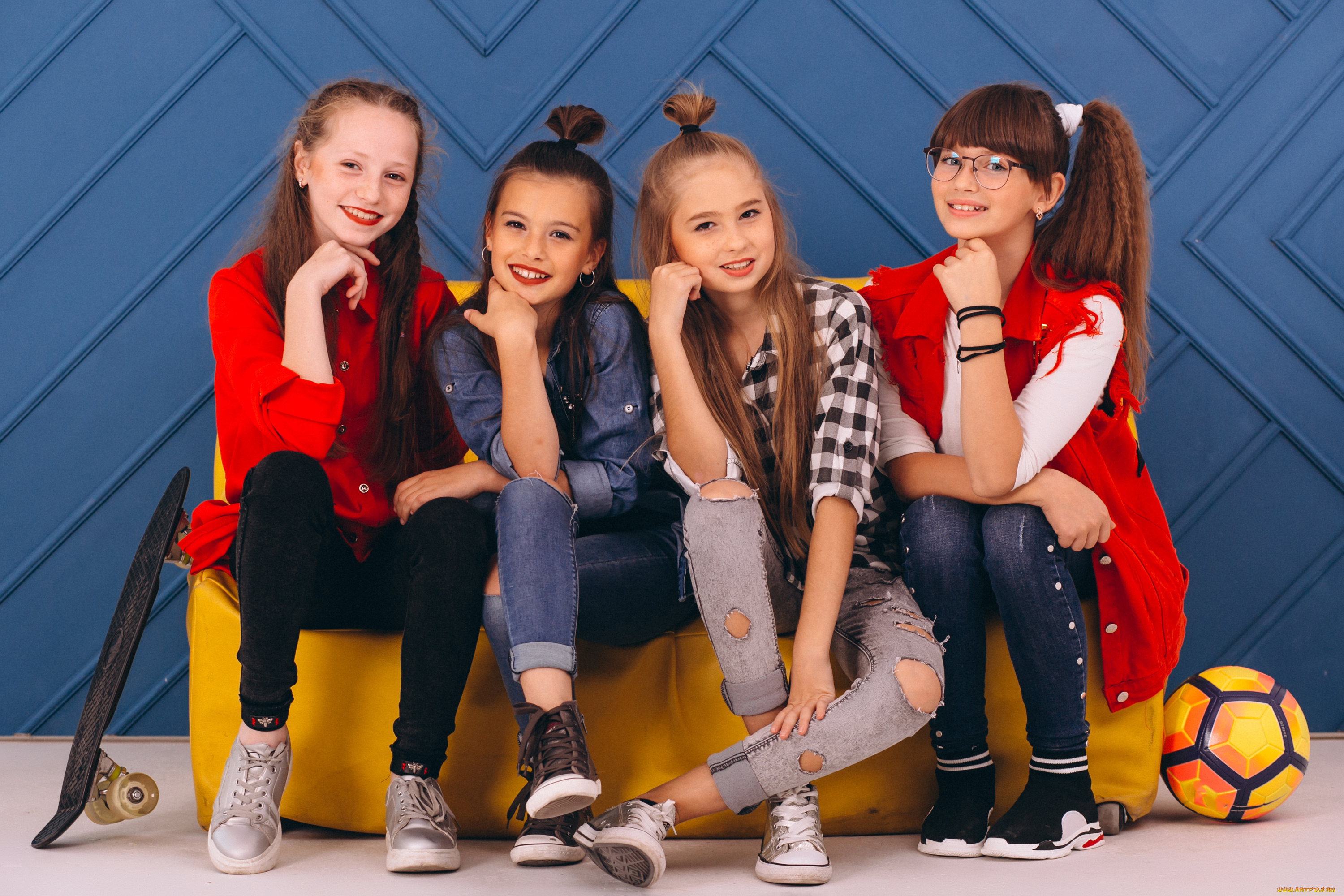 разное, дети, девочки, диван, скейт, мяч