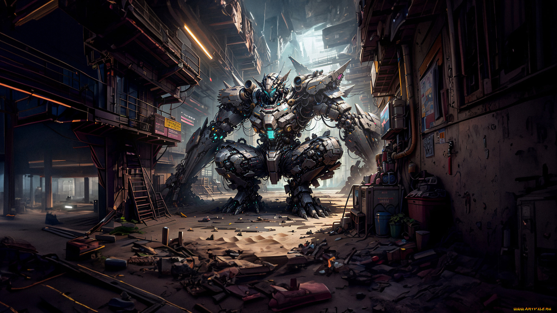 фэнтези, роботы, , киборги, , механизмы, нейросети, графика, нейроарт, ai, art, нейронные, сети, рисунки, нейро, искусство, девушка, дракон, робот