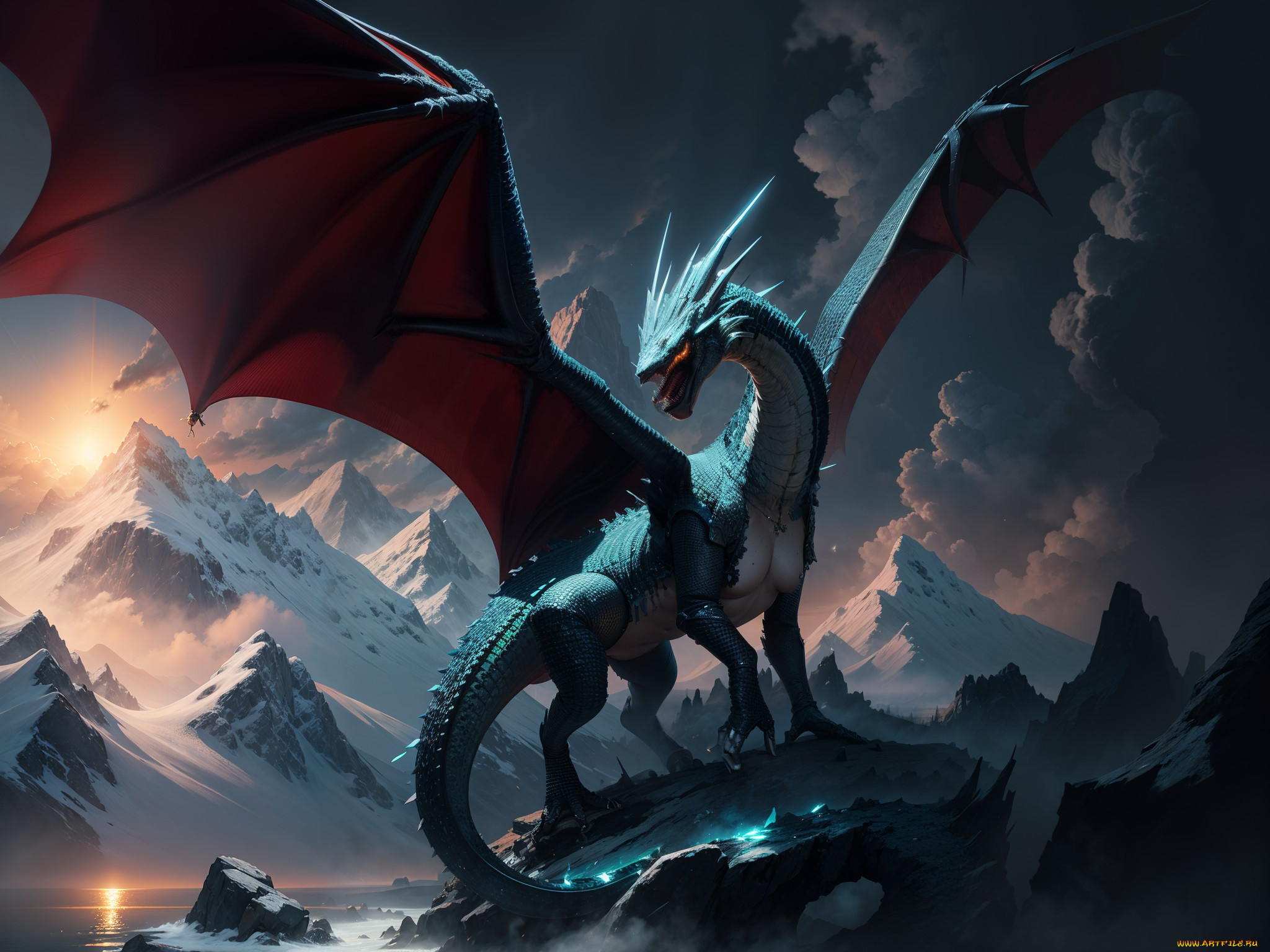 фэнтези, драконы, нейросети, графика, нейроарт, ai, art, нейронные, сети, рисунки, нейро, искусство, дракон