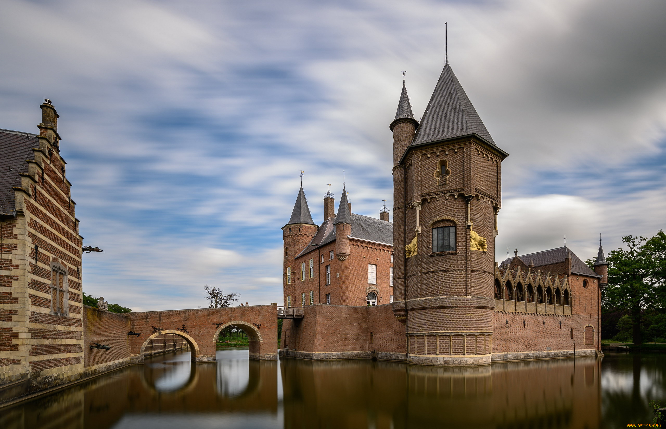 heeswijk, castle, netherlands, города, замки, нидерландов, heeswijk, castle