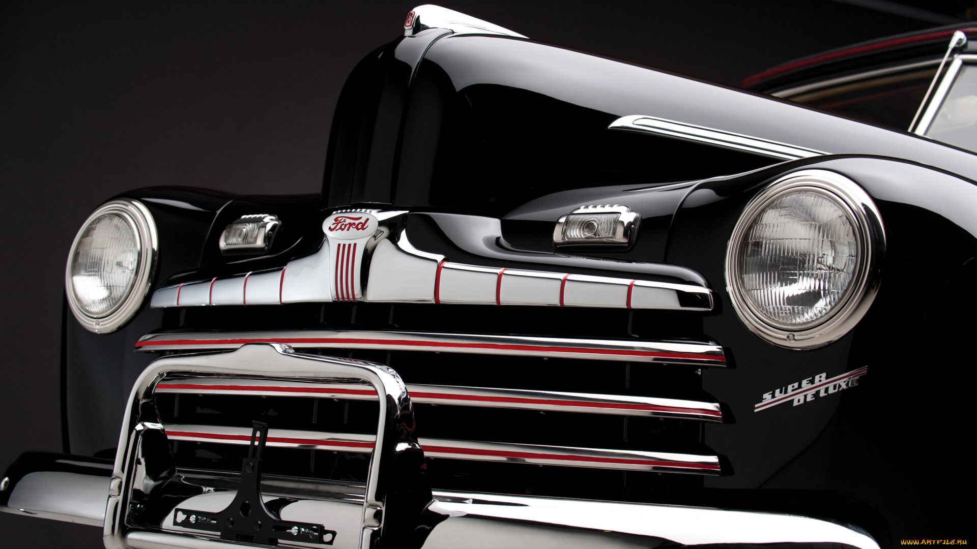 ford, v8, super, deluxe, convertible, автомобили, фрагменты, автомобиля, черный, решетка