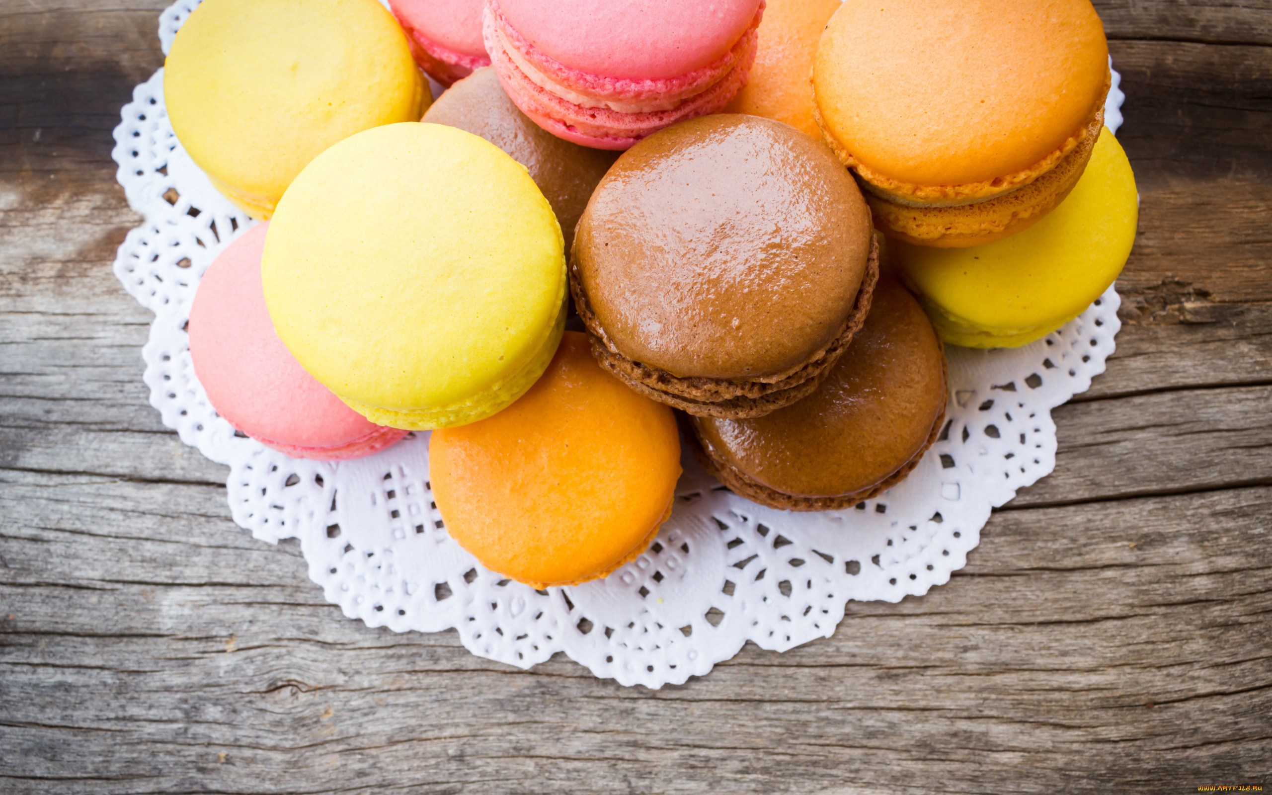 еда, макаруны, лакомство, печенье, ассорти