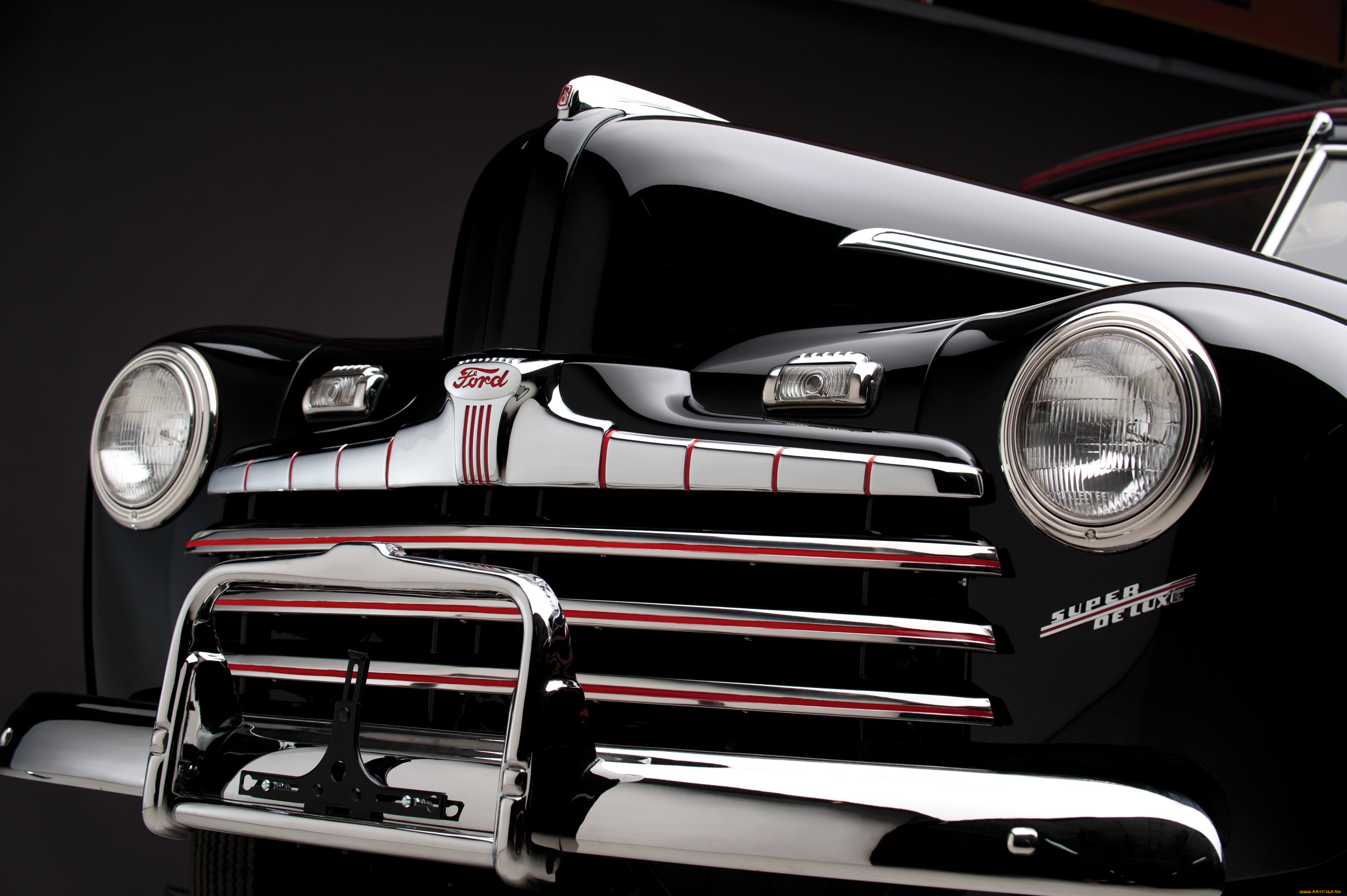 ford, v8, super, deluxe, convertible, автомобили, фрагменты, автомобиля, черный, решетка
