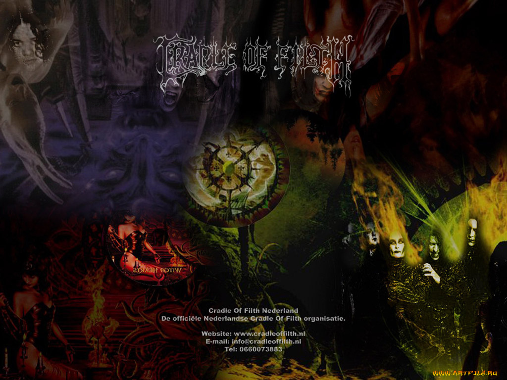 cradle, cover, mix, музыка, of, filth