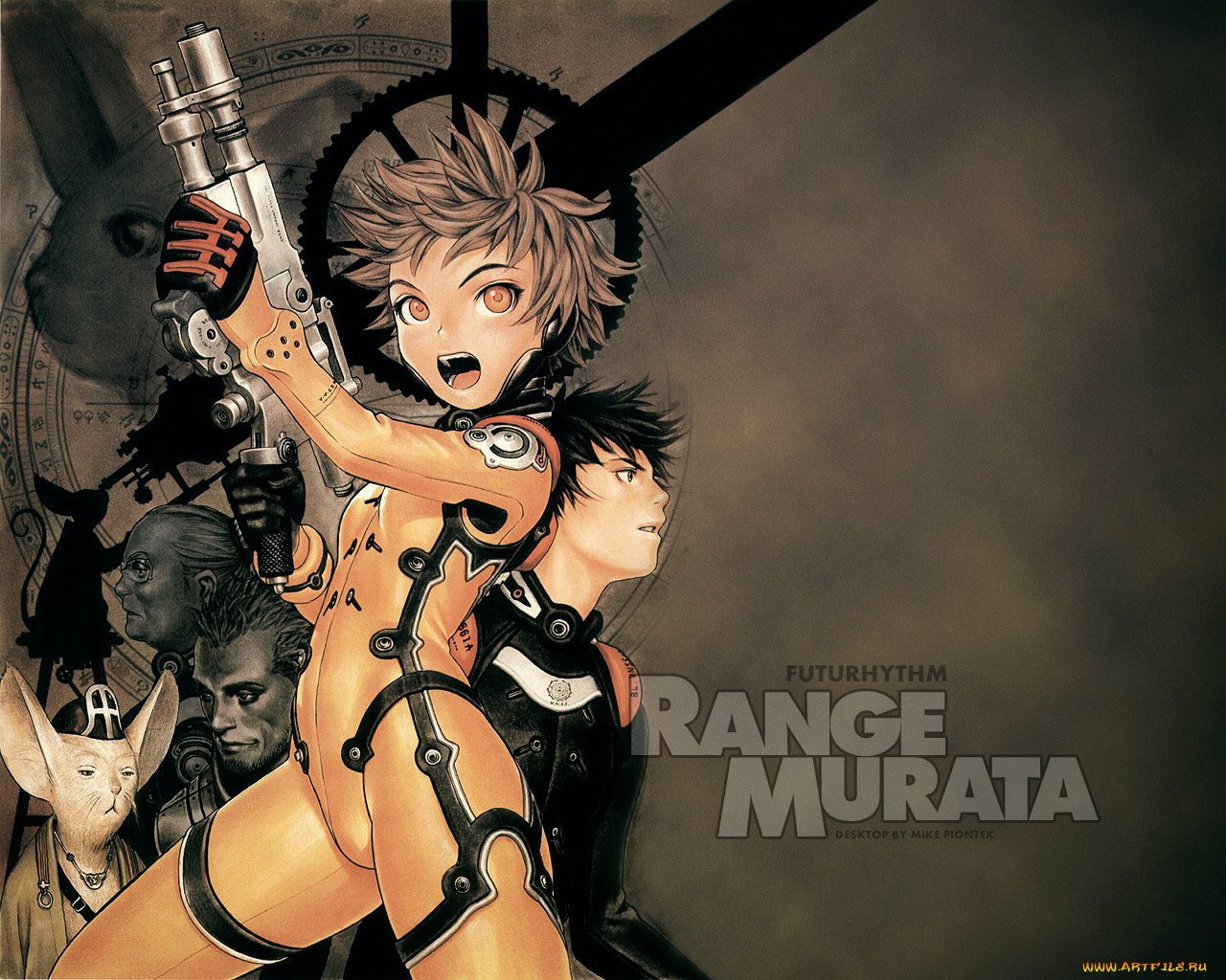 аниме, range, murata, artbook