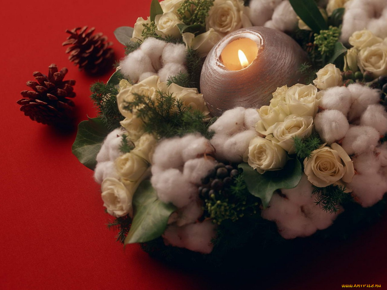 праздничные, новогодние, свечи