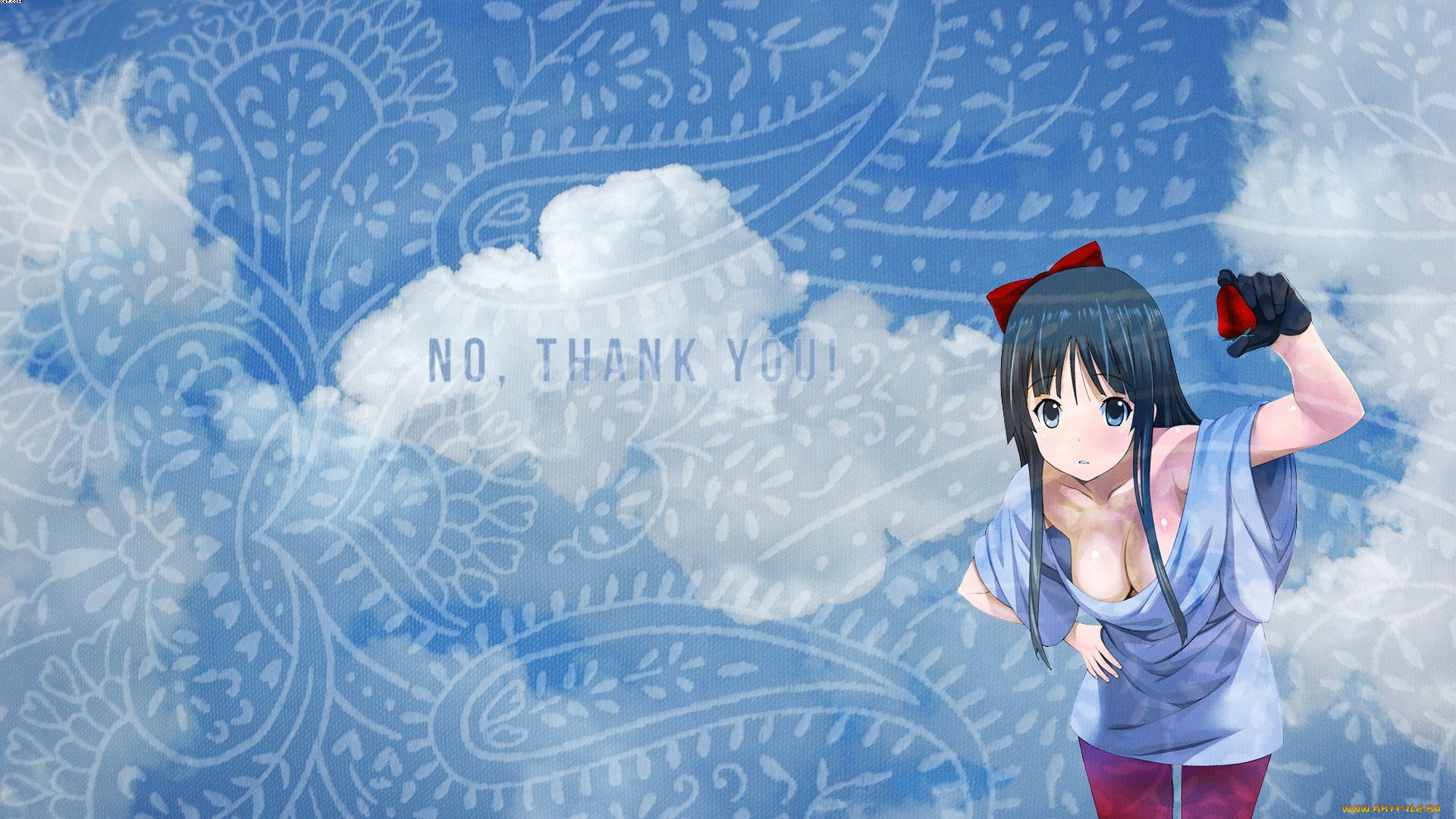 аниме, on, девушка