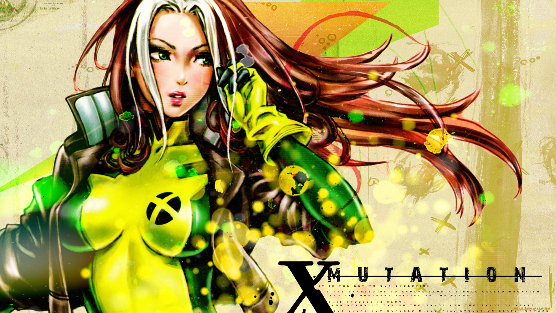 shunya, yamashita, аниме, artist, rogue, x-men