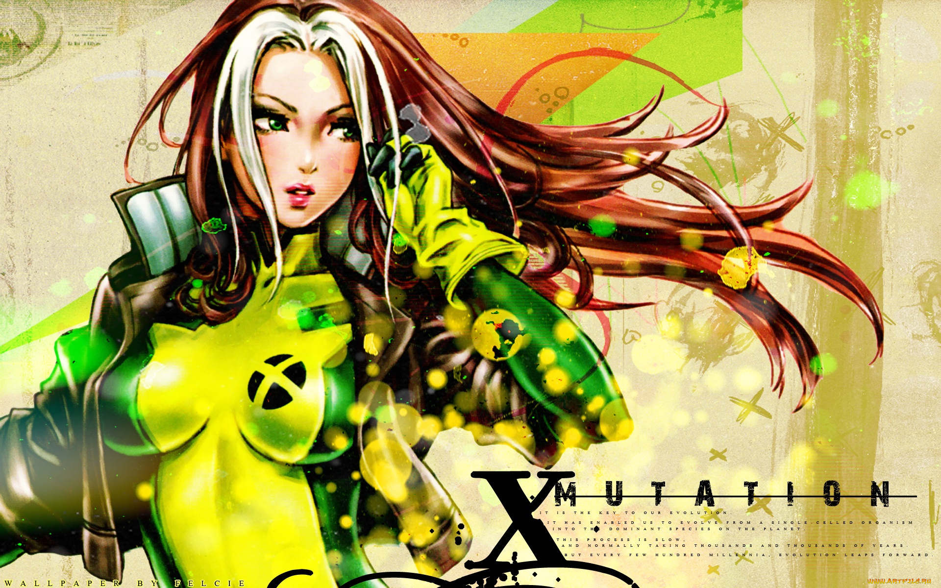 shunya, yamashita, аниме, artist, rogue, x-men