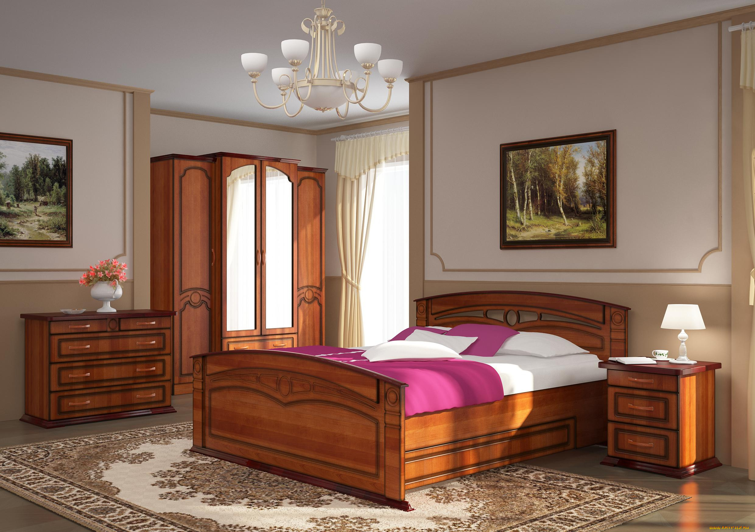 3д, графика, realism, реализм, спальня