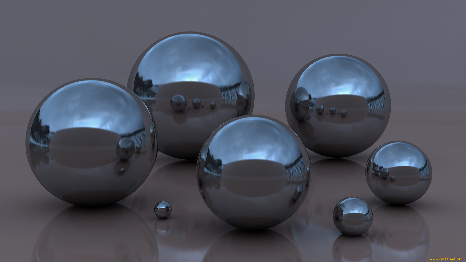 3д, графика, шары