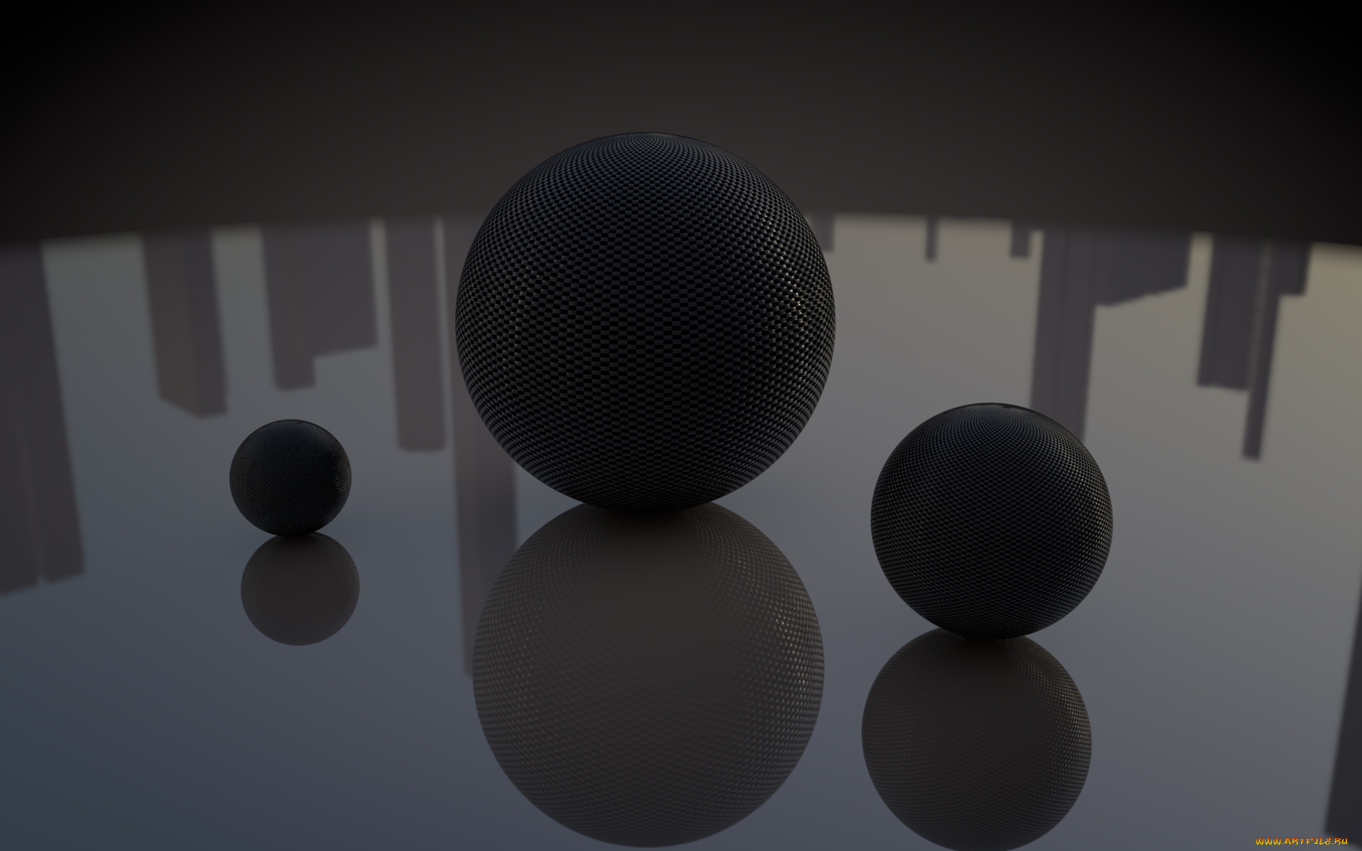 3д, графика, шары