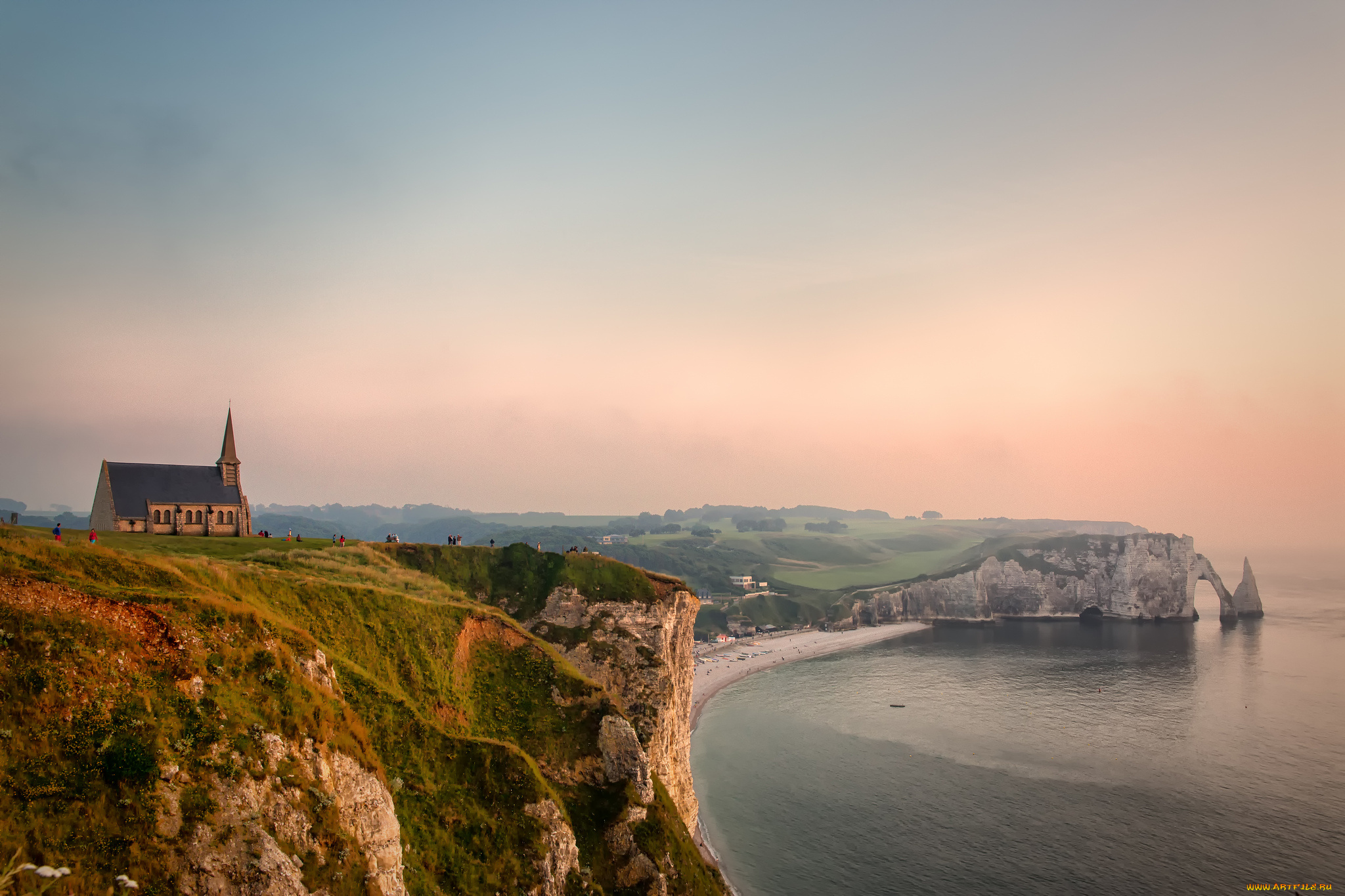 etretat, france, природа, побережье, па-де-ко, english, channel, pays, de, caux, этрета, франция, ла-манш, известняковый, берег