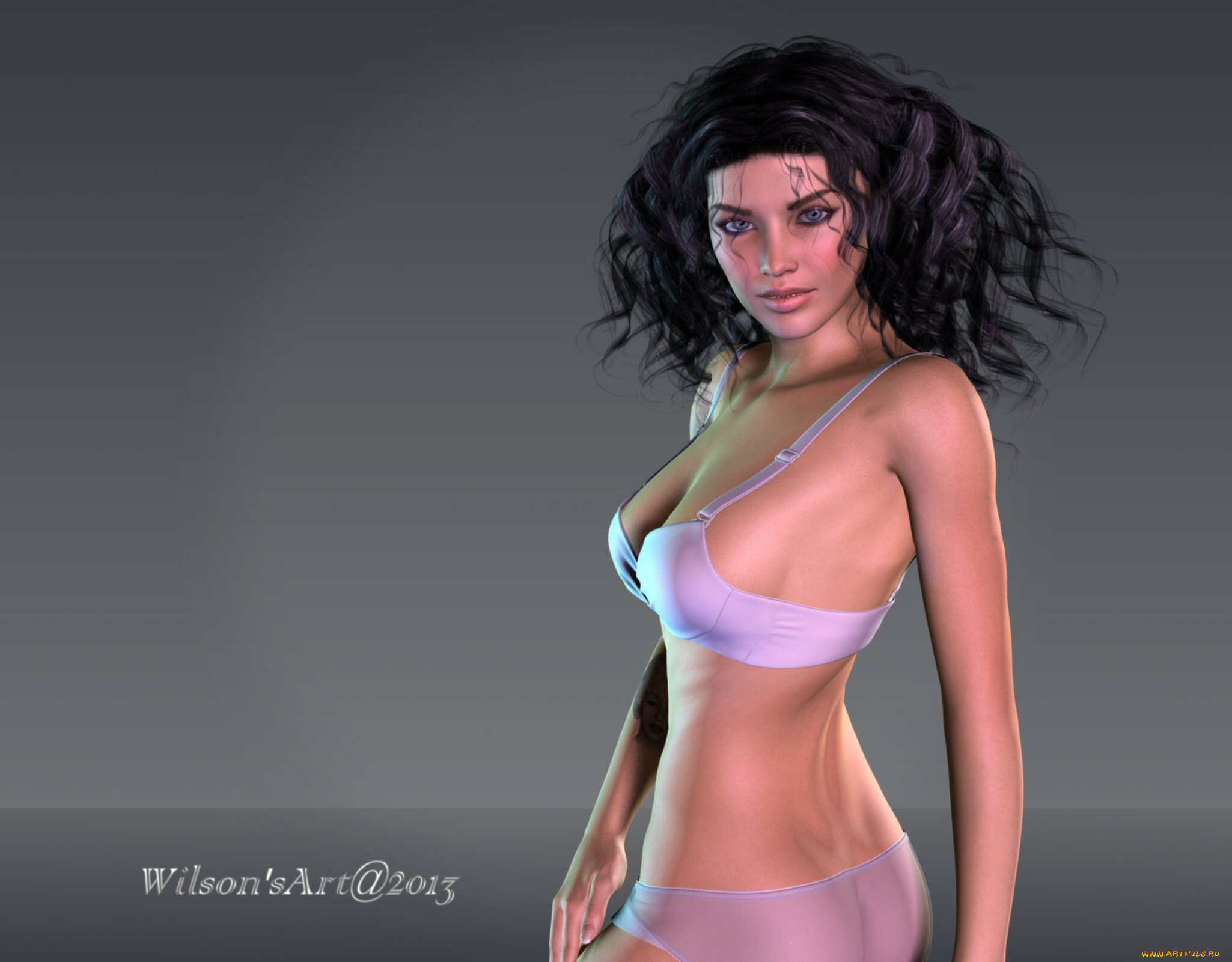 3д, графика, people, люди, девушка, взгляд