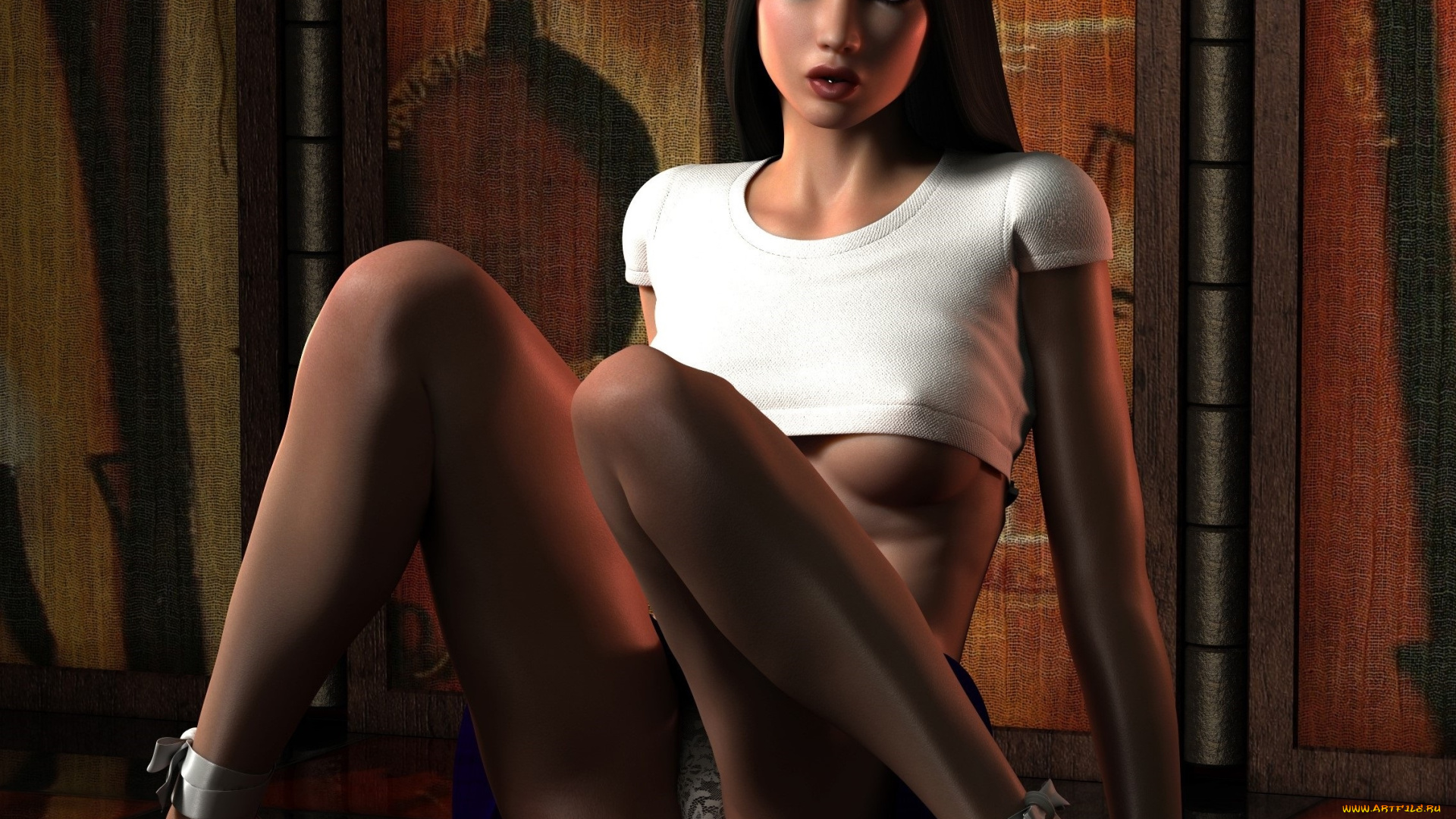 3д, графика, люди, , people, девушка, взгляд