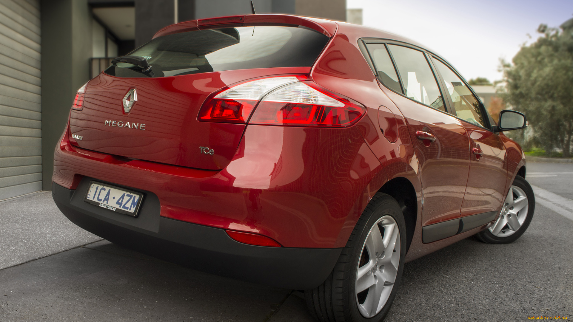 автомобили, renault, 2014г, au-spec, mеgane, красный