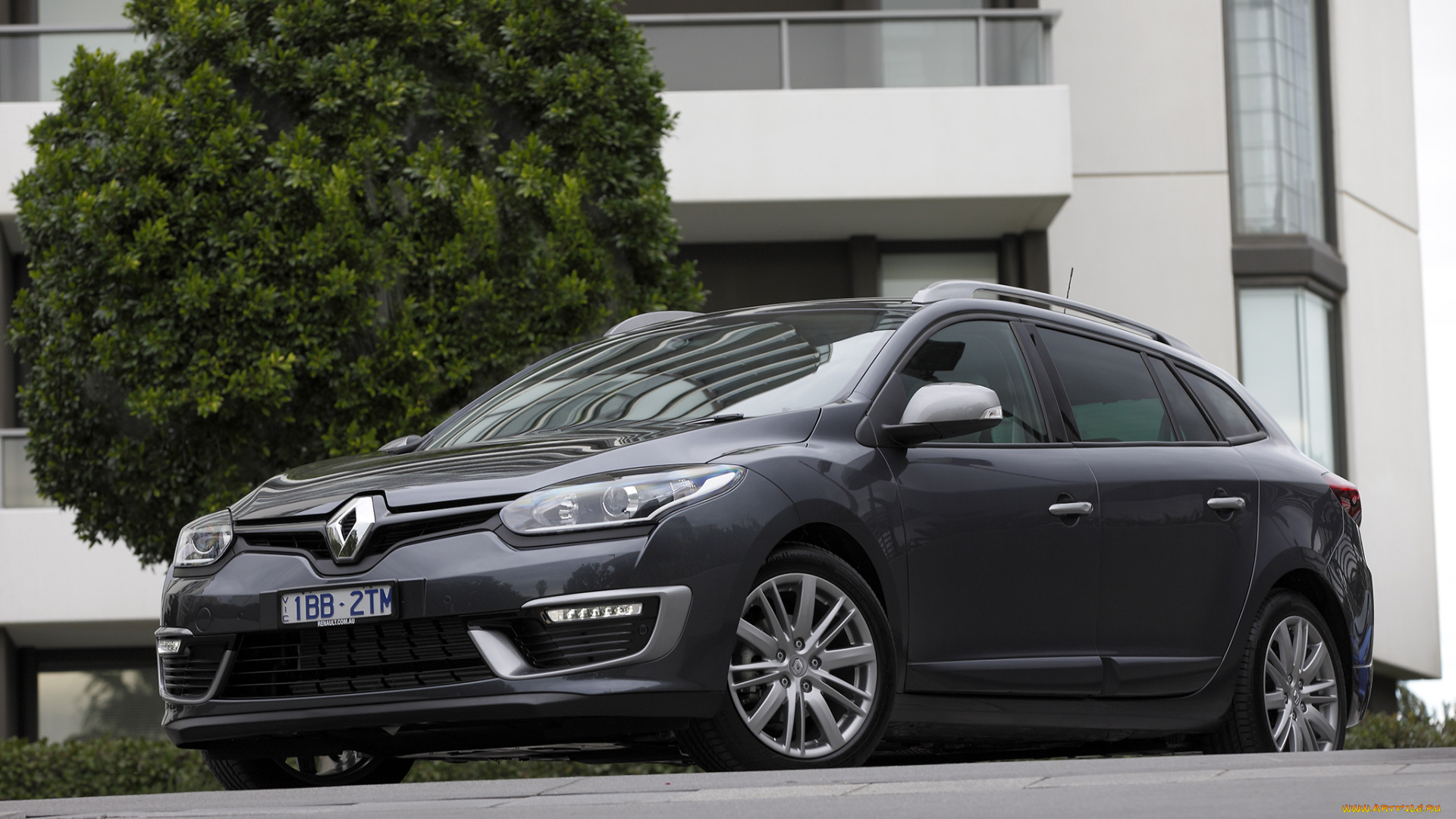 автомобили, renault, au-spec, line, gt, estate, mеgane, темный, 2014г