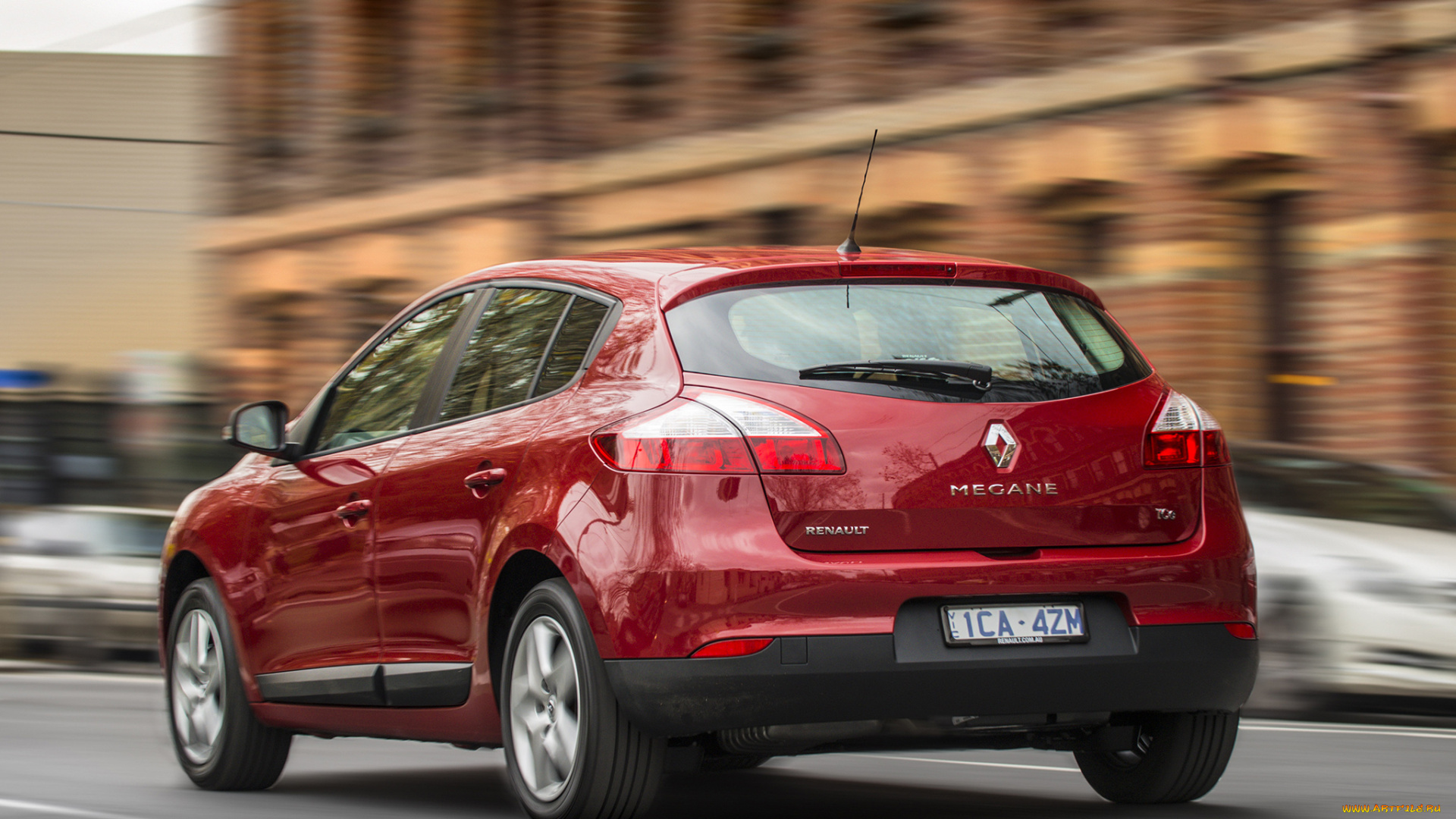 автомобили, renault, au-spec, mеgane, красный, 2014г