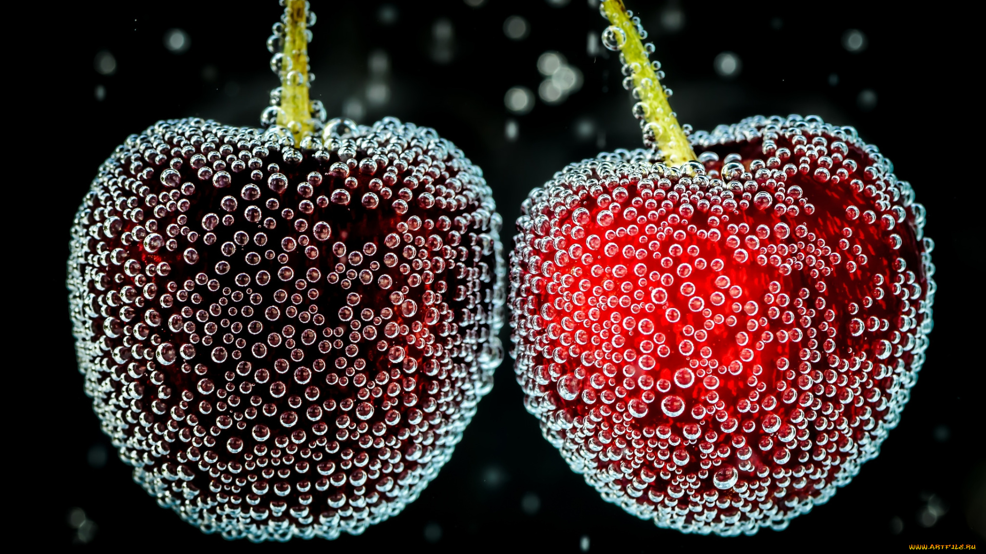 еда, вишня, , черешня, пузырьки