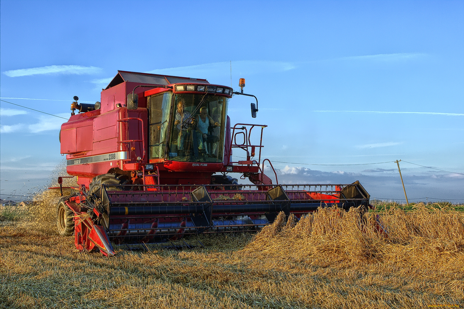 техника, комбайны, комбайн, поле