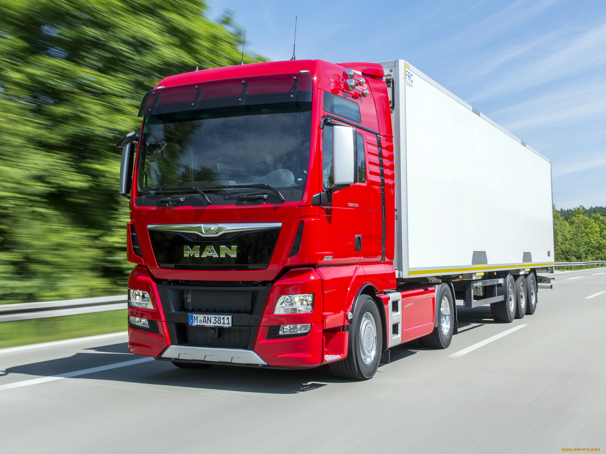автомобили, man, красный, 2014г, 4x2, 18-560, tgx