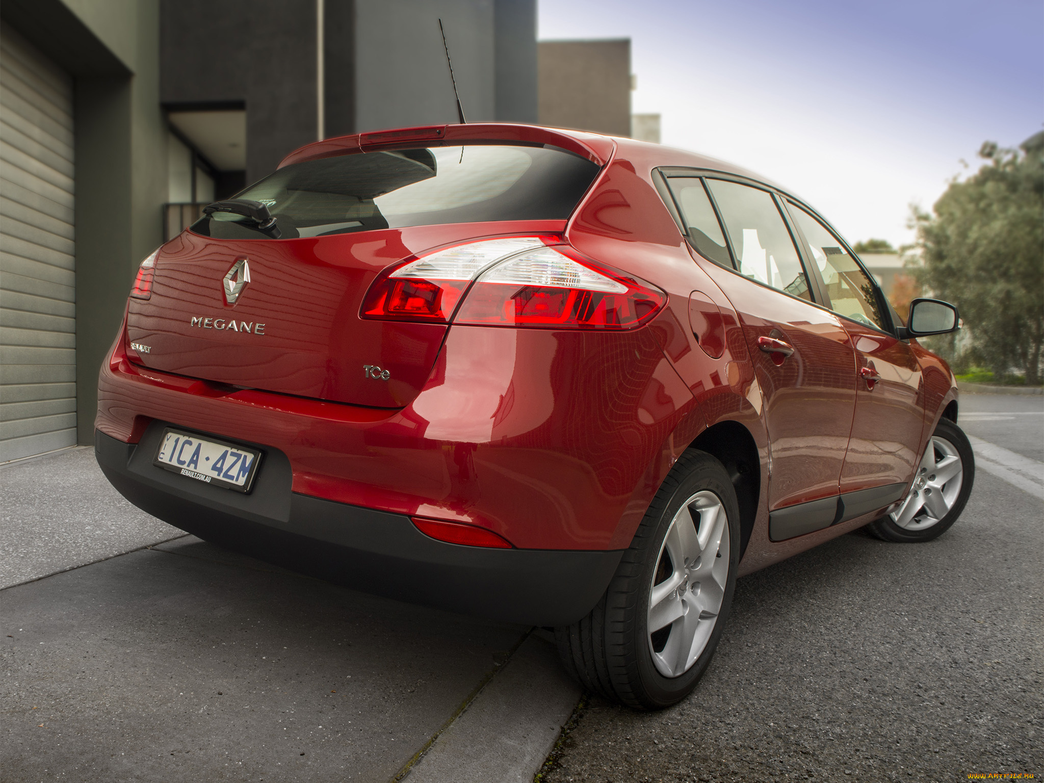 автомобили, renault, 2014г, au-spec, mеgane, красный