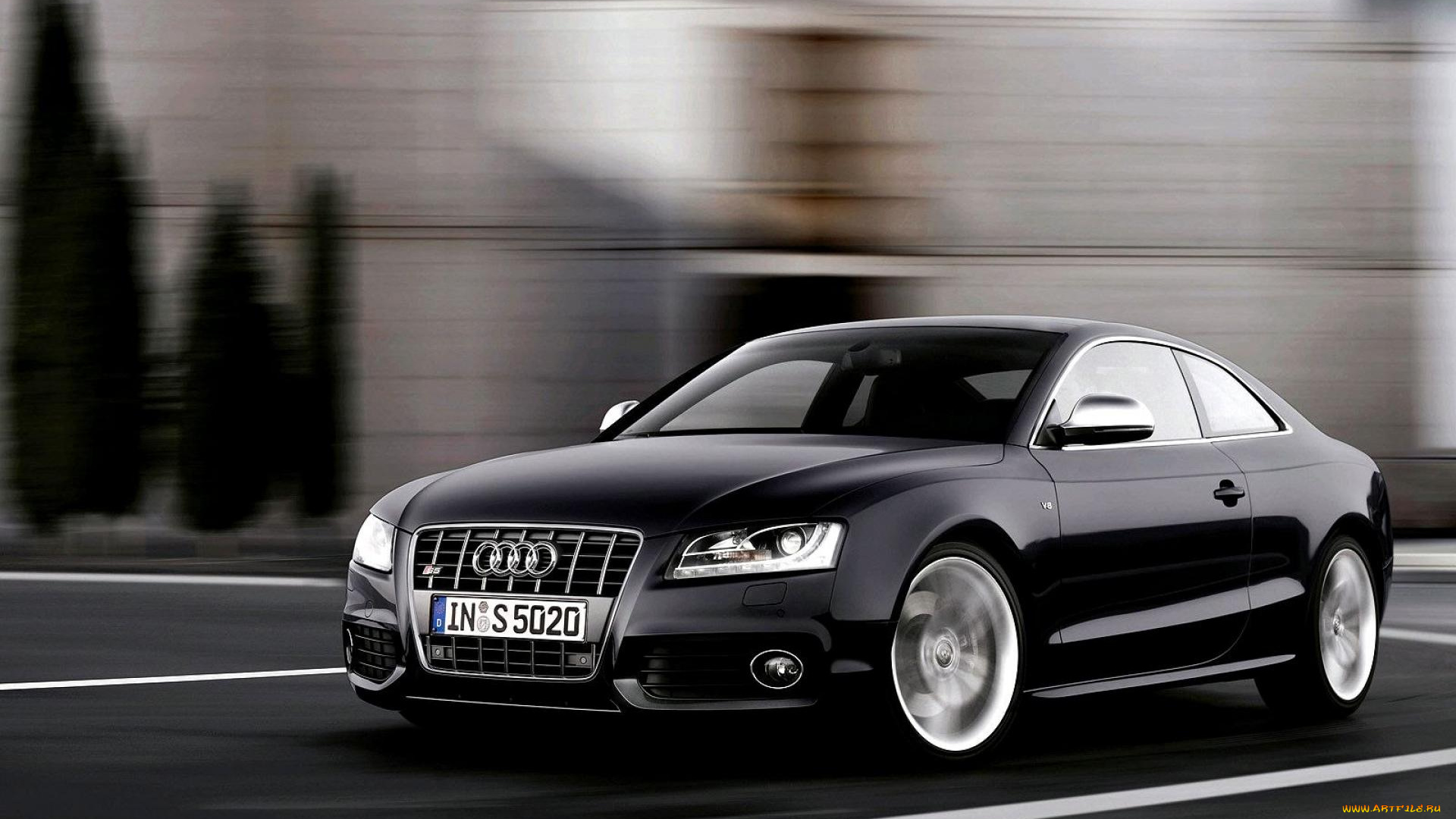 автомобили, audi, черный, ауди, скорость, шоссе, дорога