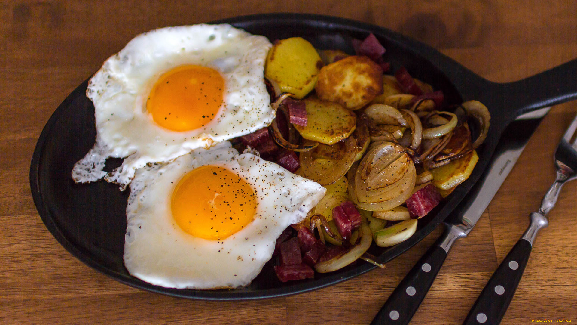 еда, Яичные, блюда, яичница