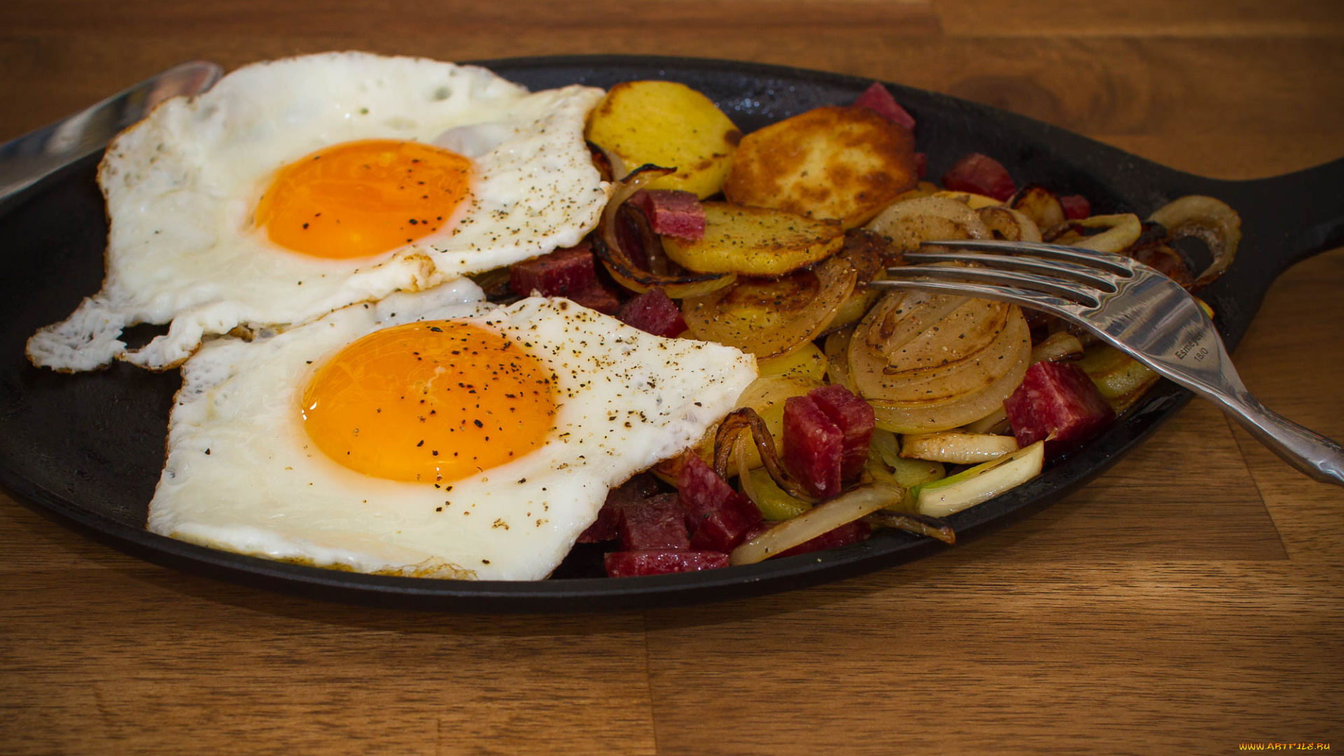 еда, Яичные, блюда, яичница