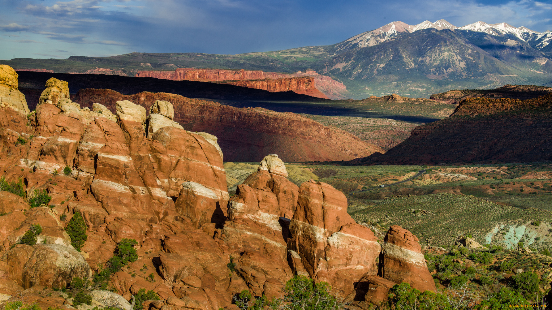 природа, горы, облака, небо