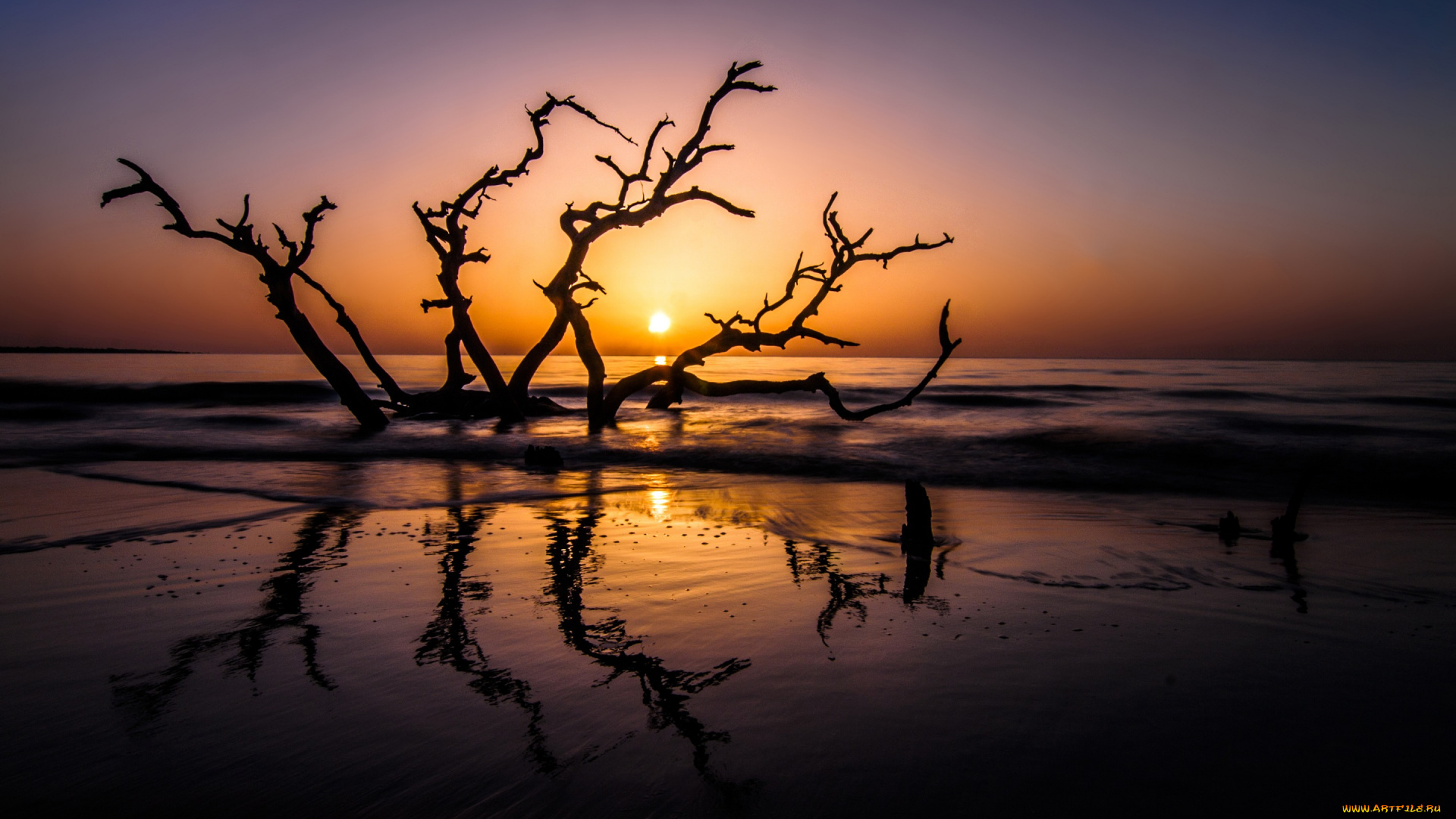 природа, восходы, закаты, jekyll, island, океан, пейзаж, рассвет, usa, georgia, sunrise, summer