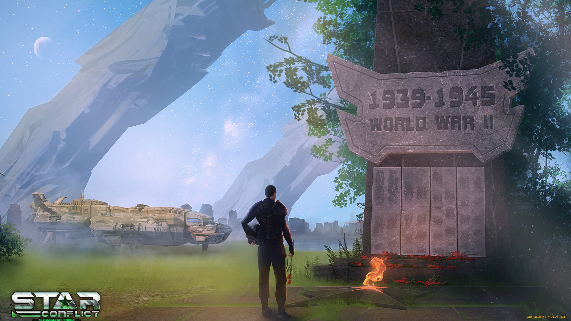 star, conflict, , dreadnought, видео, игры, -, star, conflict, , dreadnoughts, мемориал, космический, корабль, персонаж