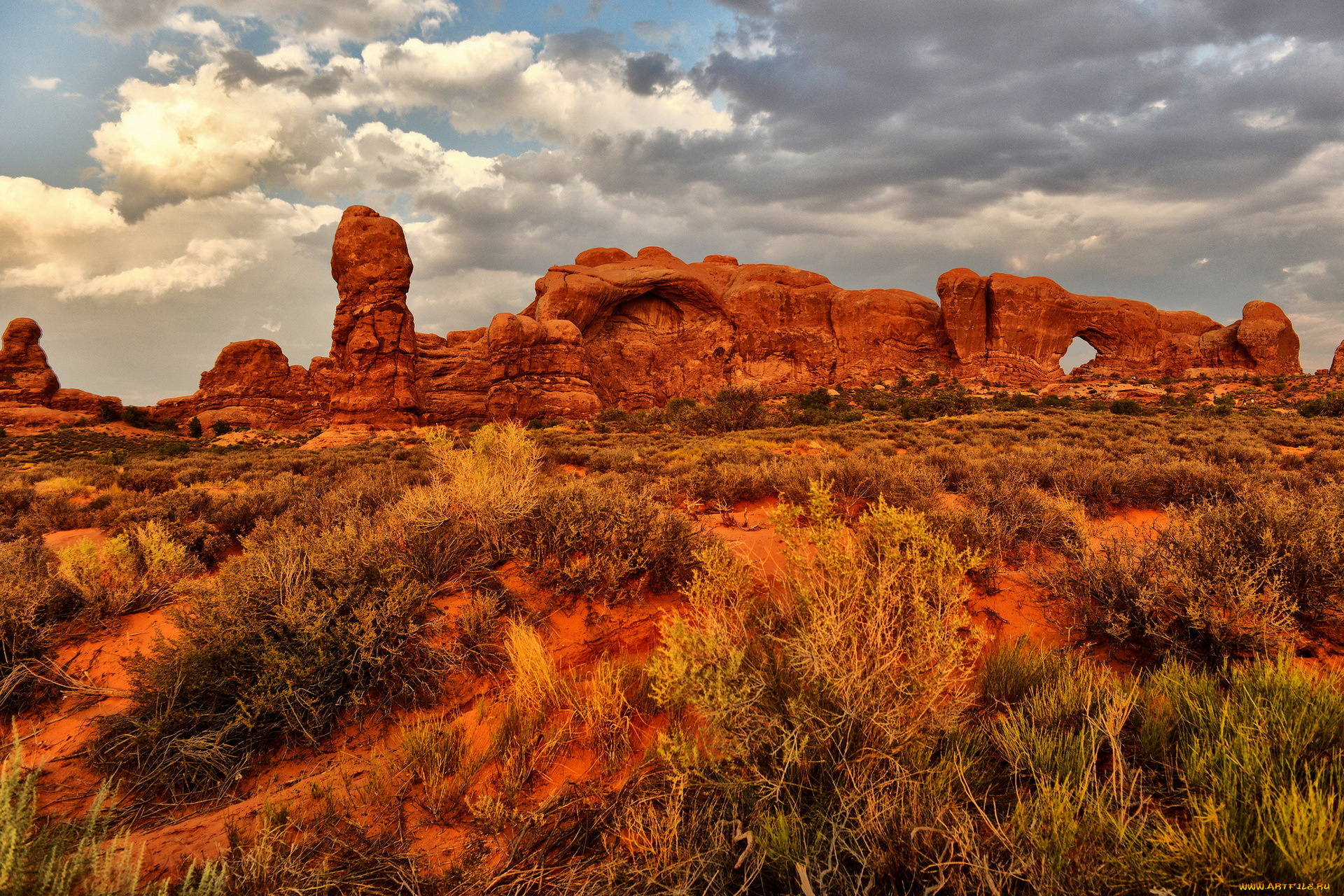 природа, горы, лето, небо