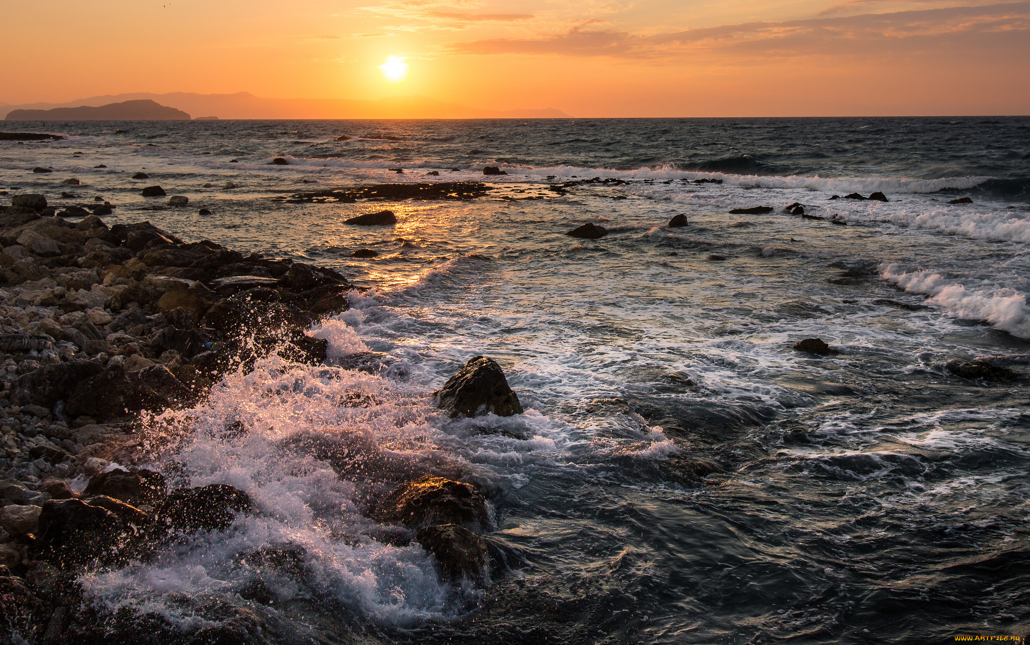 природа, восходы, закаты, океан, рассвет