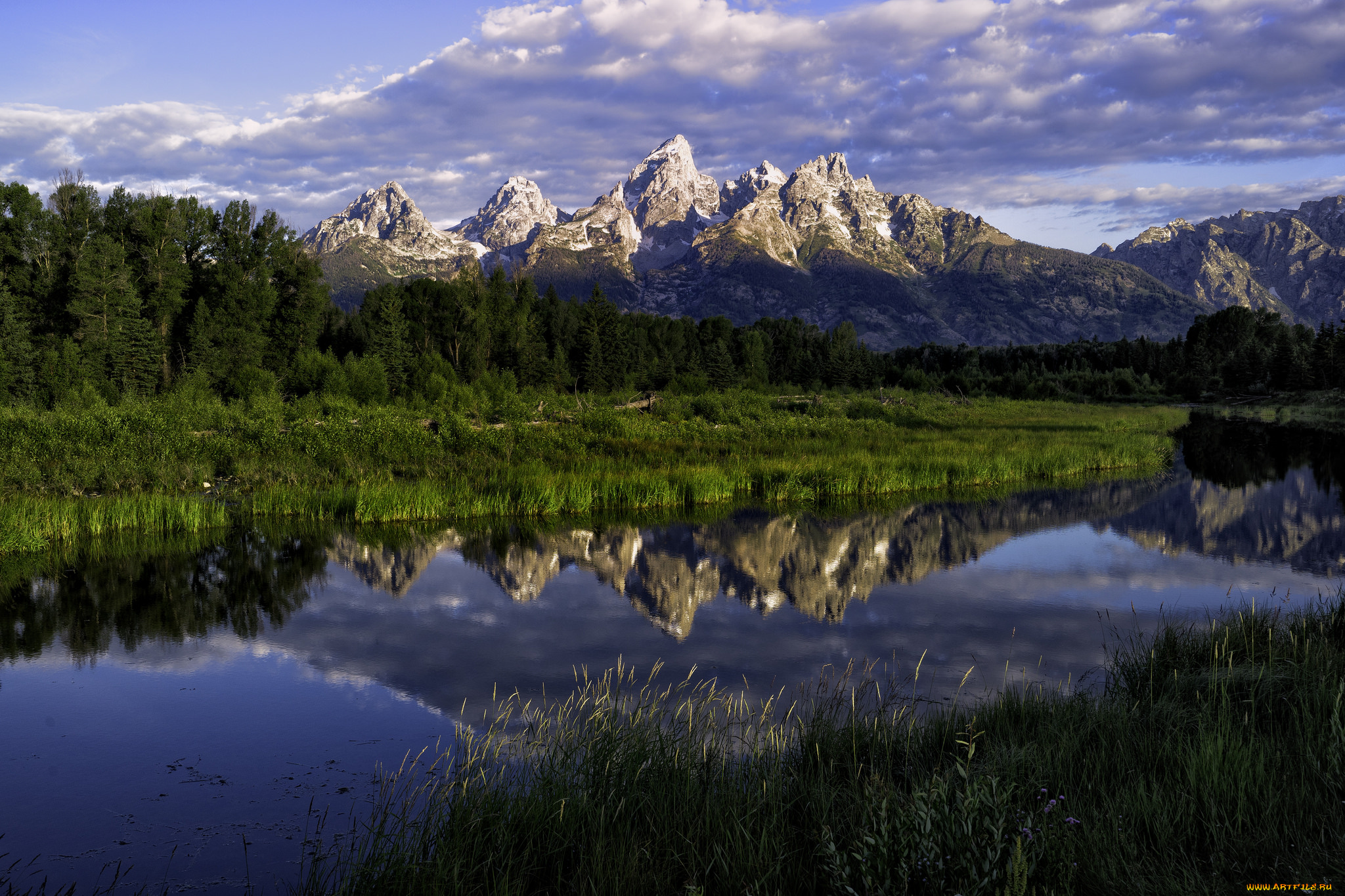 природа, реки, озера, река, лес, горы