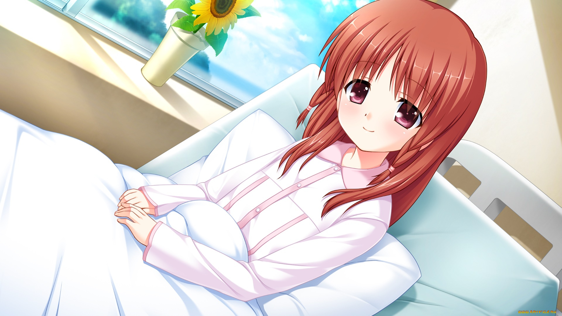 аниме, angel, beats, взгляд, фон, девушка