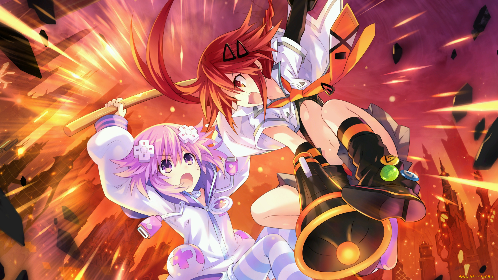 аниме, choujigen, game, neptune, choujigen, game, neptune