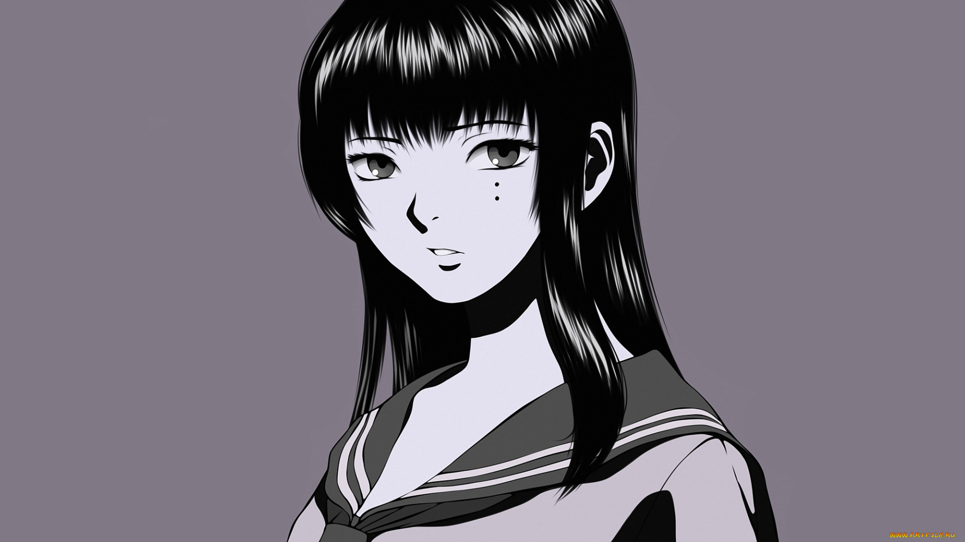 аниме, hitsuji, no, uta, взгляд, девушка, hitsuji, no, uta