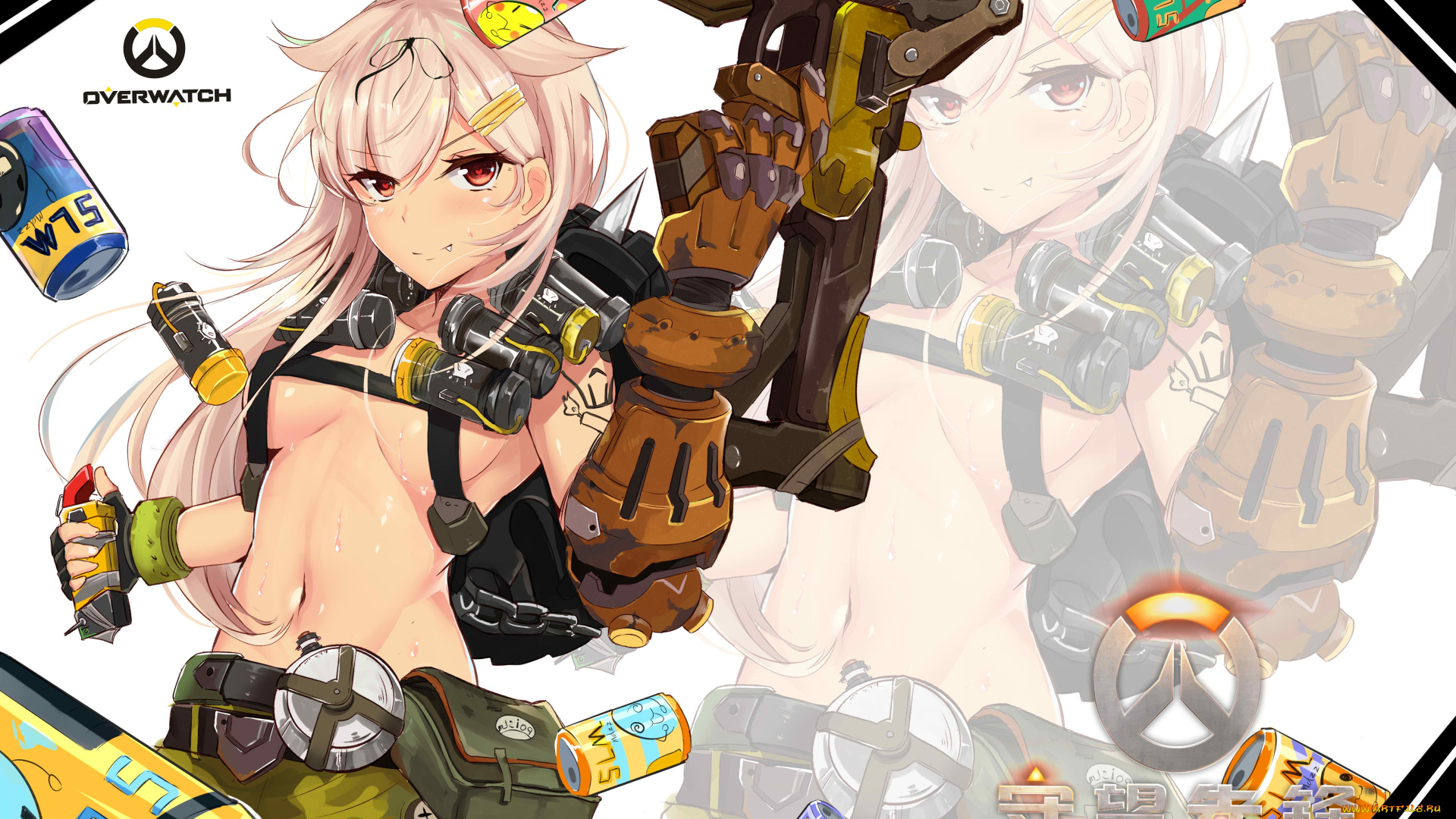 аниме, kantai, collection, оружие, девушка