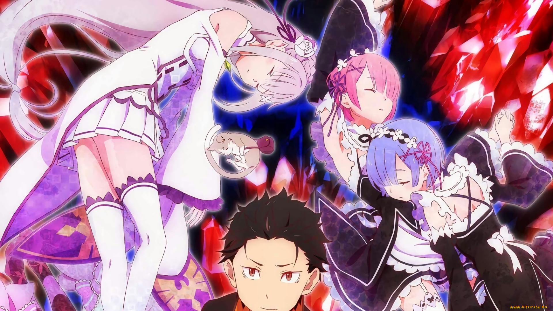 аниме, re, , zero, kara, hajimeru, isekai, seikatsu, персонажи