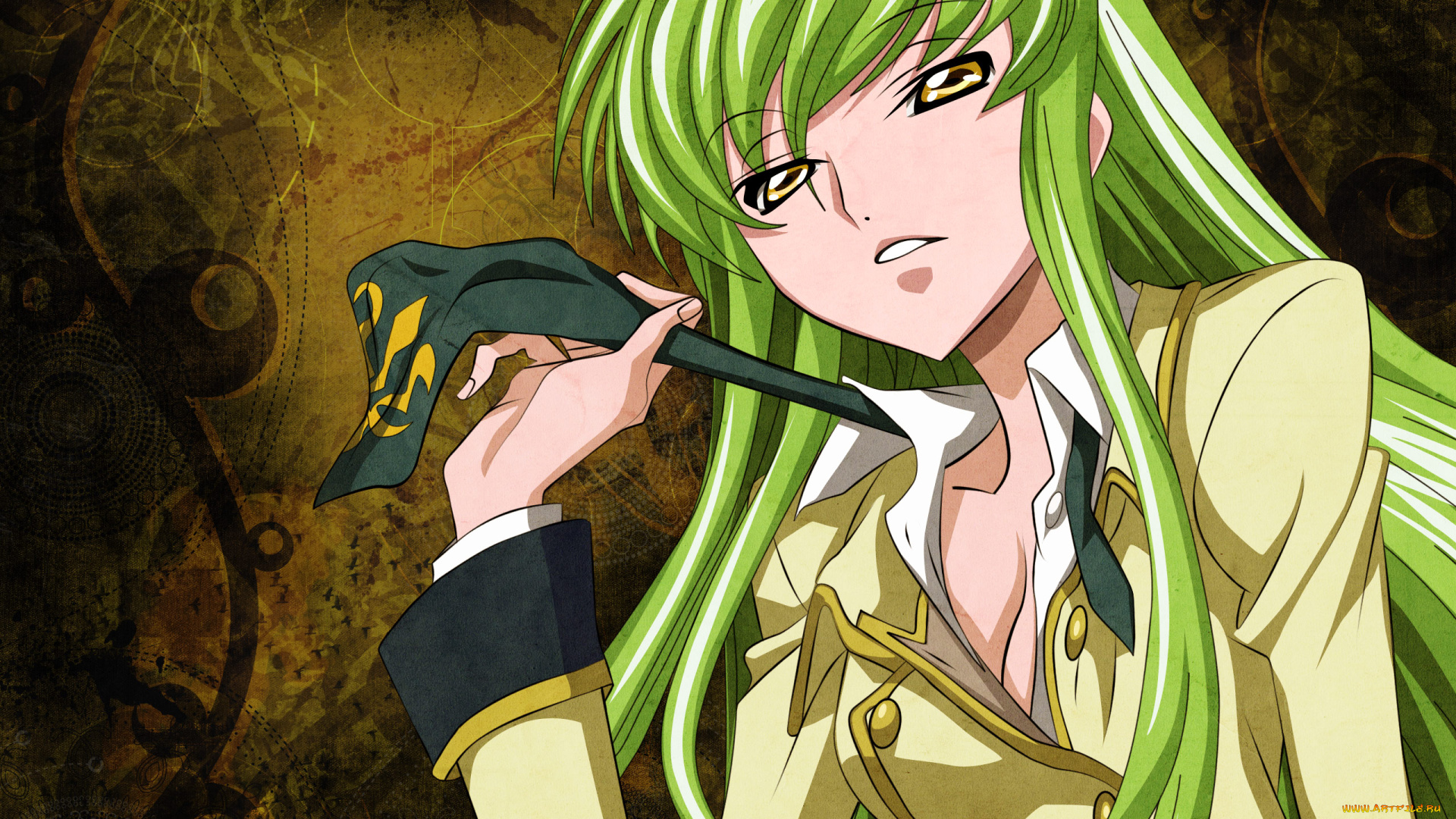 code, geass, аниме, девушка, фон, взгляд