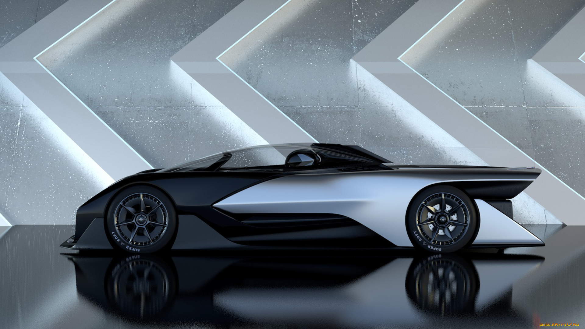faraday, ffzero, 1, concept, 2016, автомобили, 3д, 2016, concept, faraday, 1, ffzero