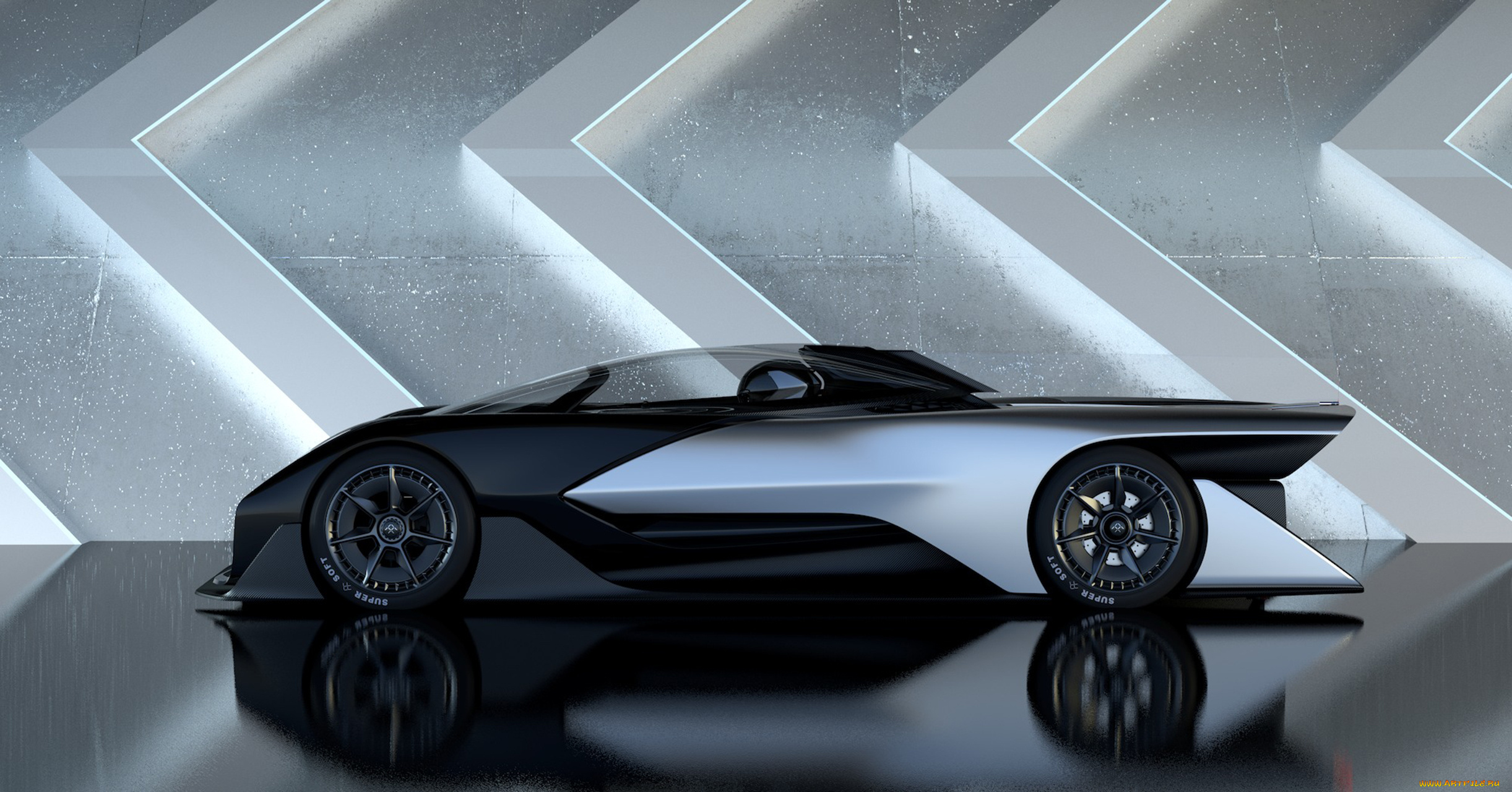 faraday, ffzero, 1, concept, 2016, автомобили, 3д, 2016, concept, faraday, 1, ffzero