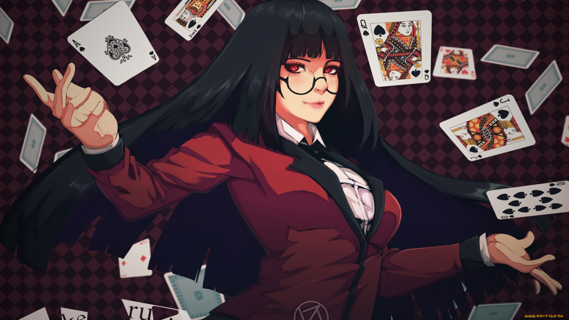 аниме, kakegurui